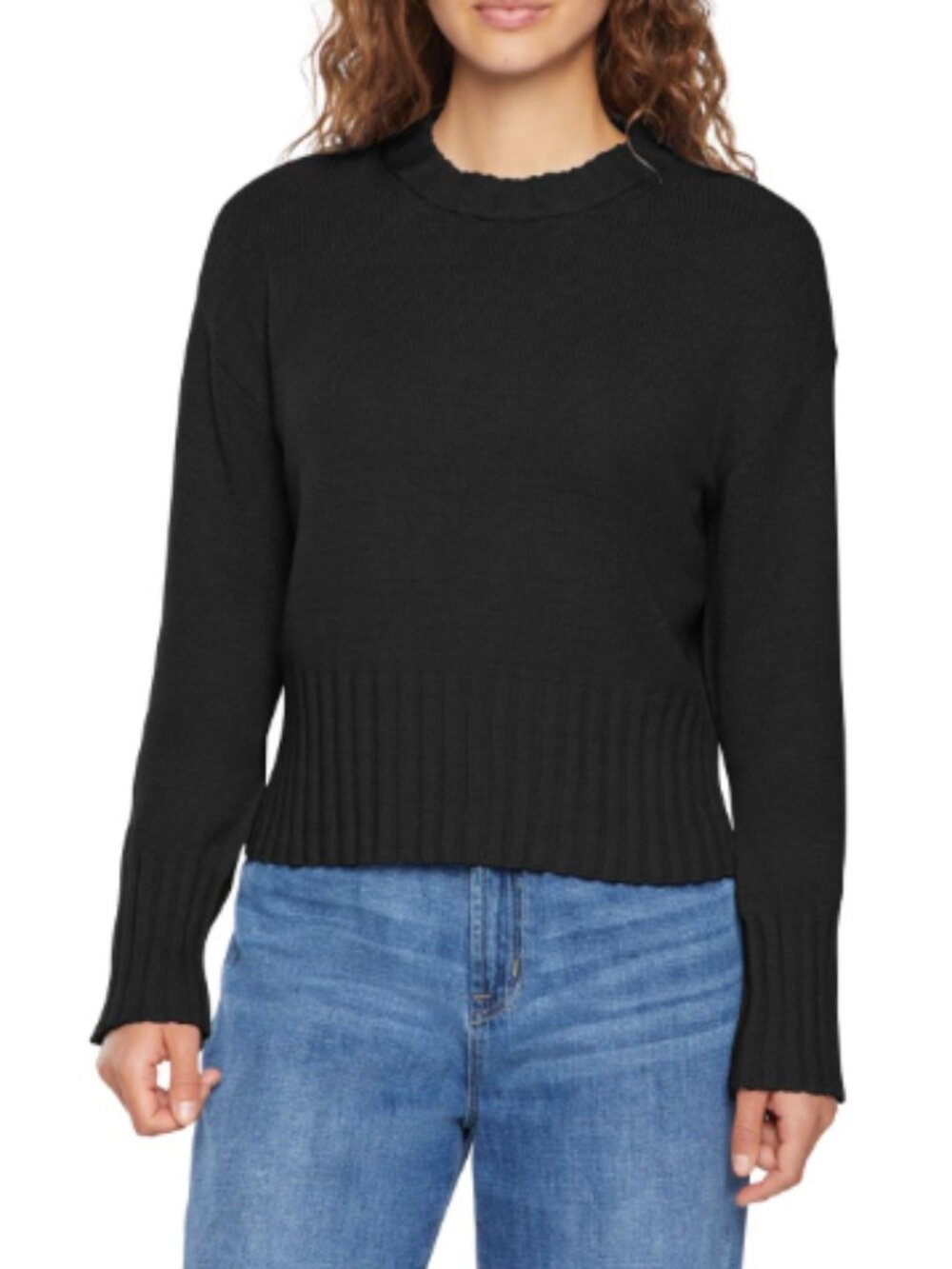 Gap Women's Knit Crewneck Sweater - Black